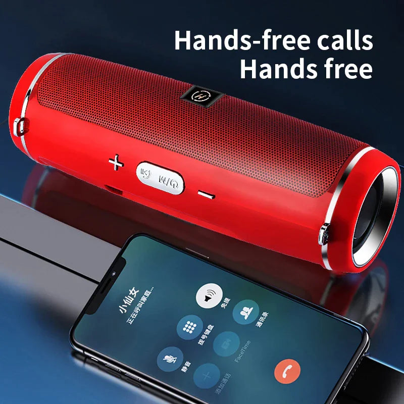 Bluetooth 5.1 Wireless Speaker Waterproof Outdoor Stereo LOUD Bass USB/TF Strap