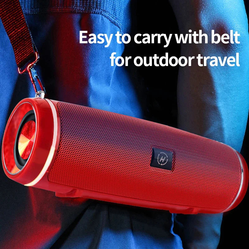 Bluetooth 5.1 Wireless Speaker Waterproof Outdoor Stereo LOUD Bass USB/TF Strap