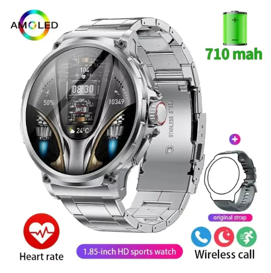 2024 Military-Grade GPS Smartwatch With Blood Pressure & Oxygen Monitoring