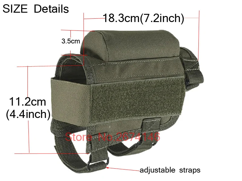 Buttstock Cheek Rest w/ammo sleeves