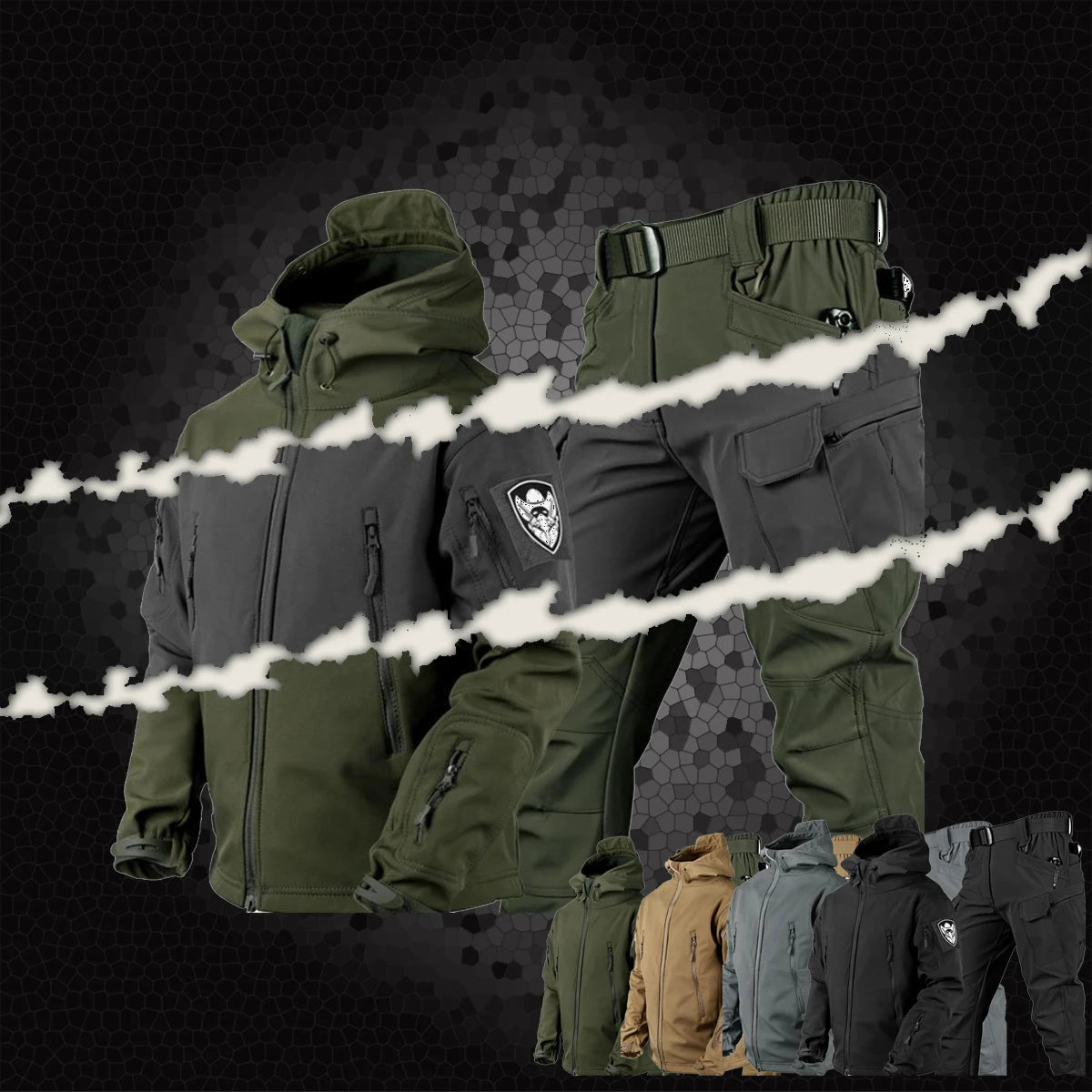 Chaqueta táctica de camuflaje de las fuerzas especiales