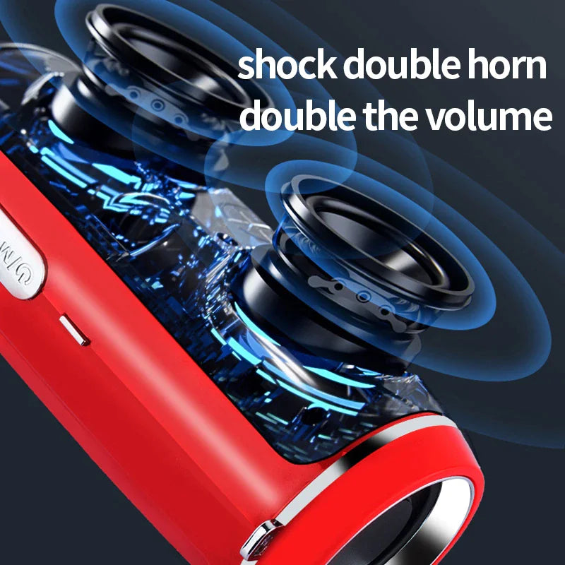 Bluetooth 5.1 Wireless Speaker Waterproof Outdoor Stereo LOUD Bass USB/TF Strap