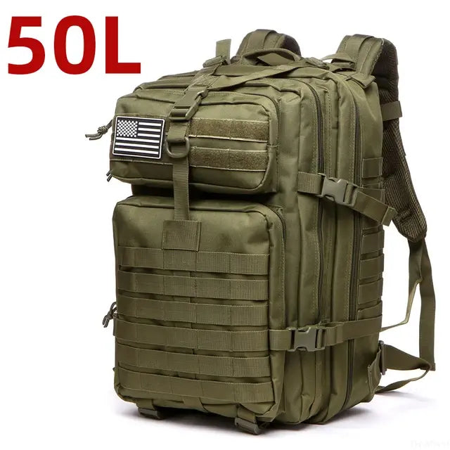 Mochila militar impermeable para exteriores de nailon 1000D