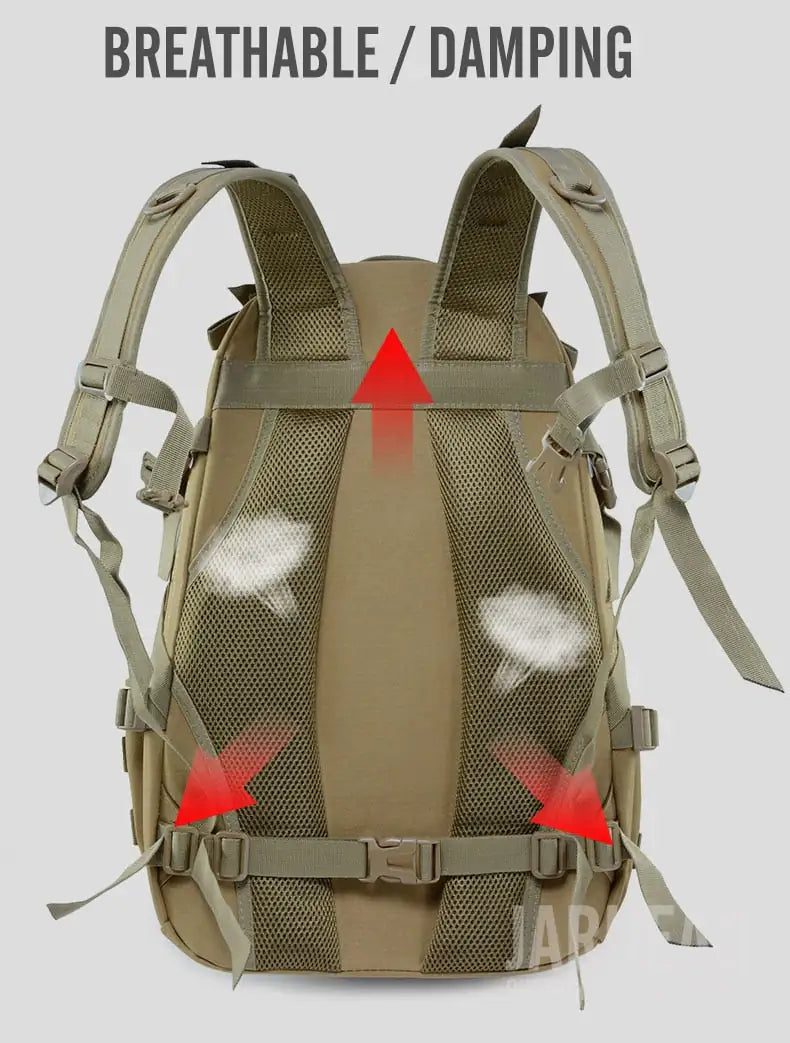 JARHEAD MOLLE Military Backpack-Waterproof Hiking Survival Reflective Bag