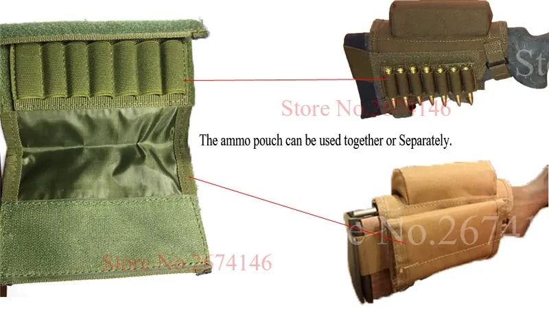 Buttstock Cheek Rest w/ammo sleeves