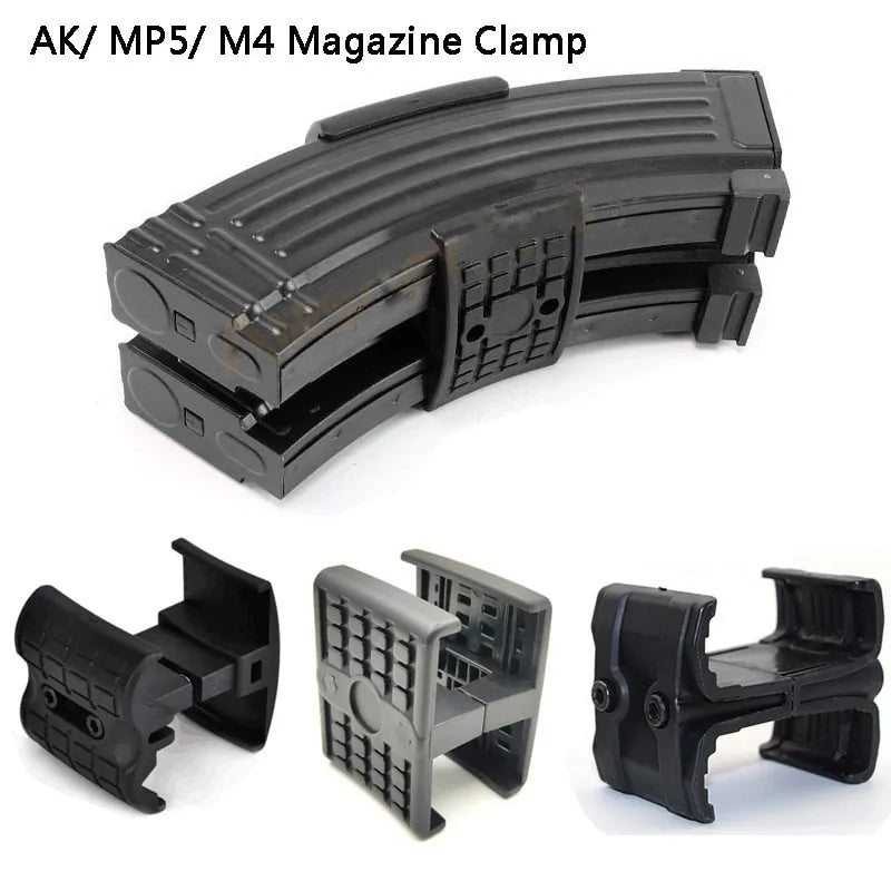 Chargeur double pour carabine tactique : connecteur AK47/M4/MAG59/MP5