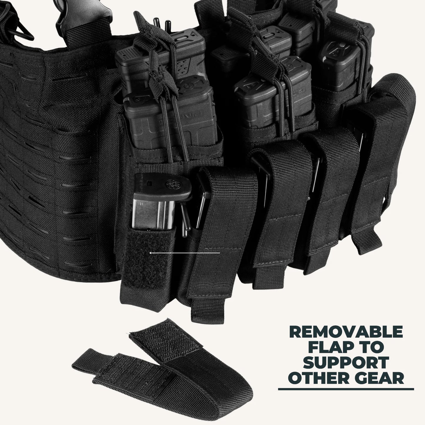 Chest Rig Vest Kangaroo Magazine Pouch Military Recon Harness Airsoft - MOLLE