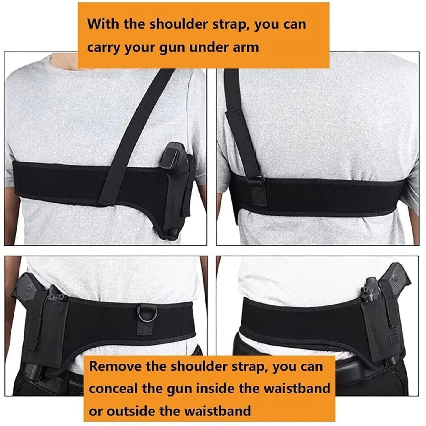 Concealed Carry Shoulder/Waist Pistol Holster