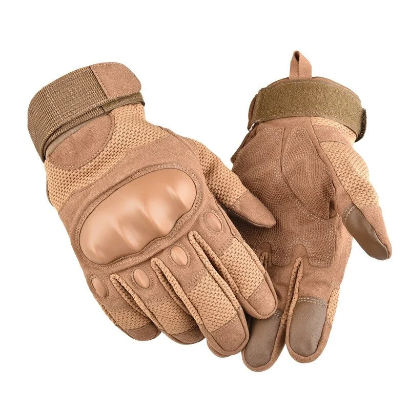 Guantes militares tácticos con pantalla táctil y dedos completos