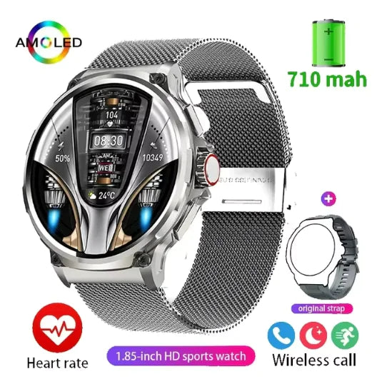 2024 Military-Grade GPS Smartwatch With Blood Pressure & Oxygen Monitoring