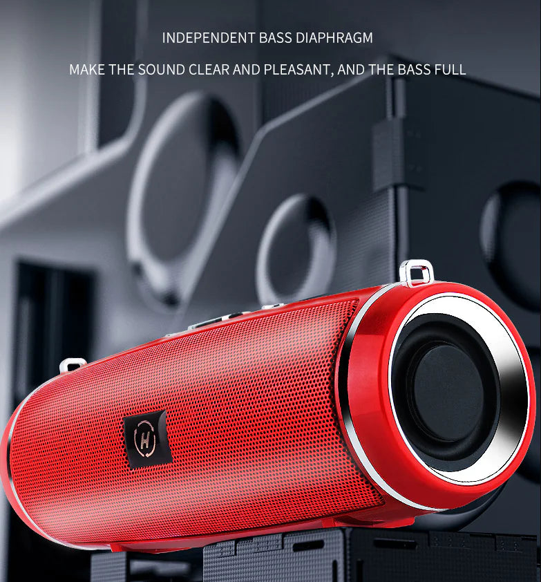 Bluetooth 5.1 Wireless Speaker Waterproof Outdoor Stereo LOUD Bass USB/TF Strap