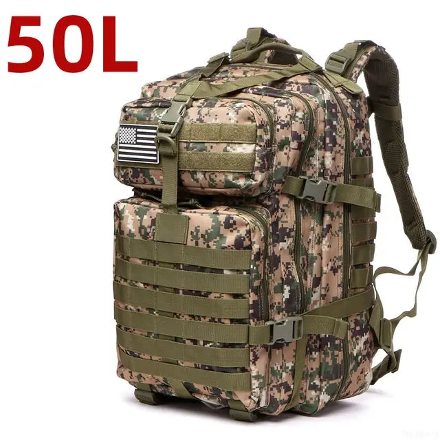 Mochila militar impermeable para exteriores de nailon 1000D