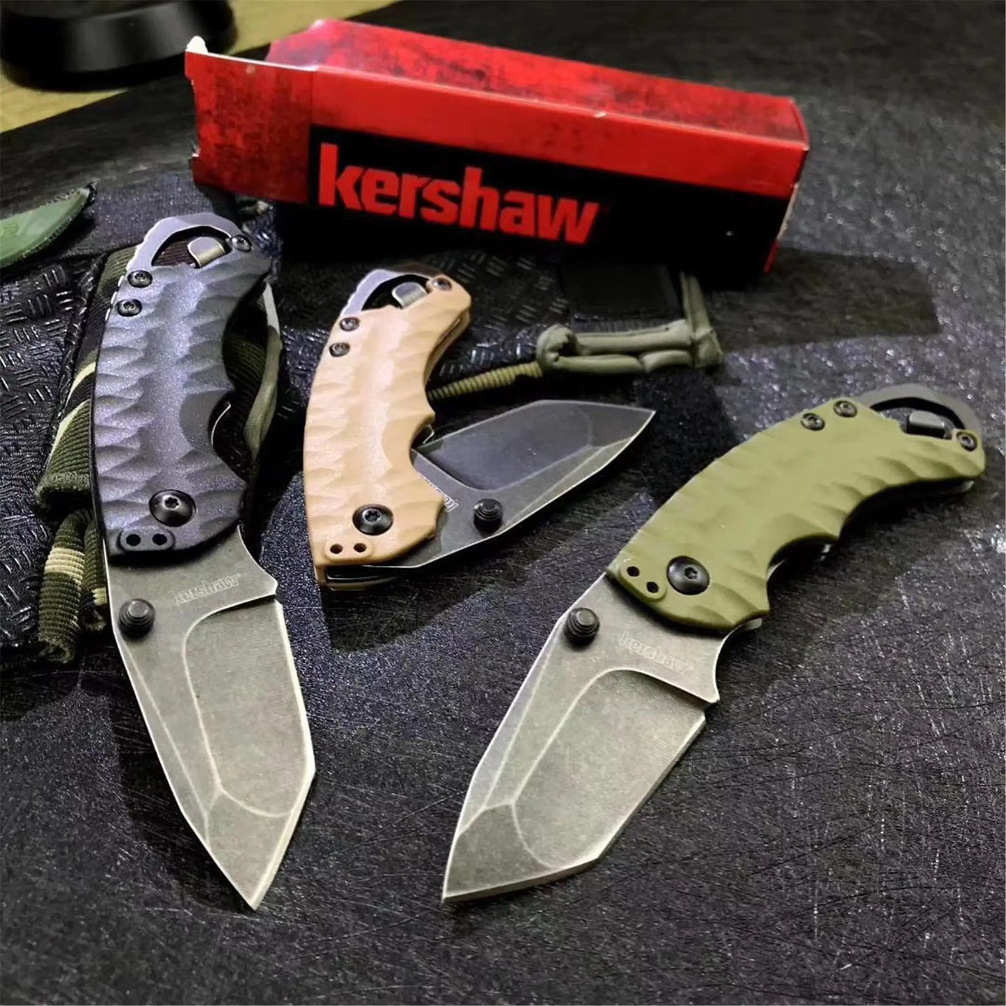 Kershaw Folding Blade Knife Mini Military Combat