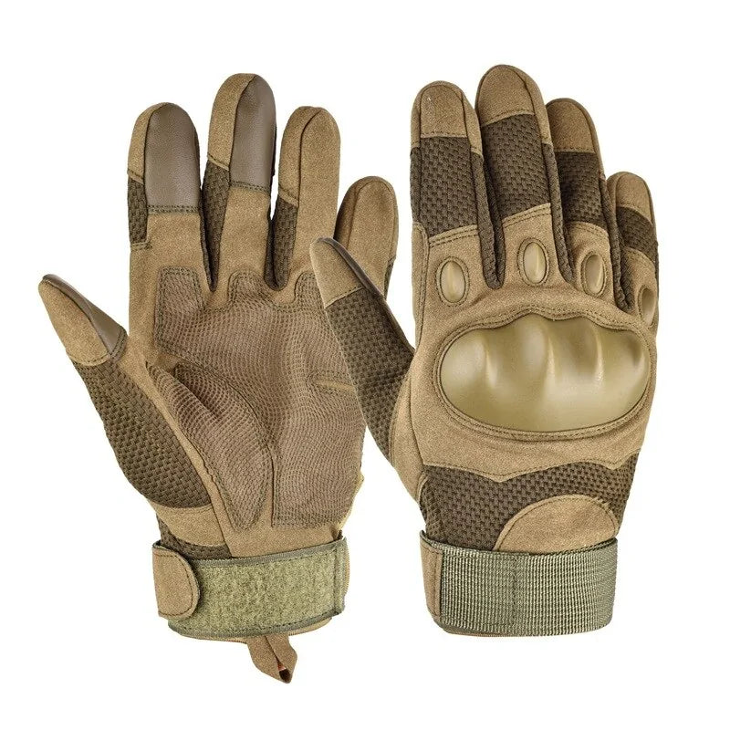 Guantes militares tácticos con pantalla táctil y dedos completos