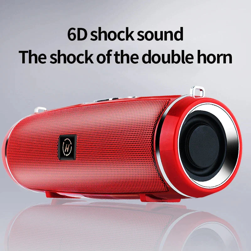 Bluetooth 5.1 Wireless Speaker Waterproof Outdoor Stereo LOUD Bass USB/TF Strap